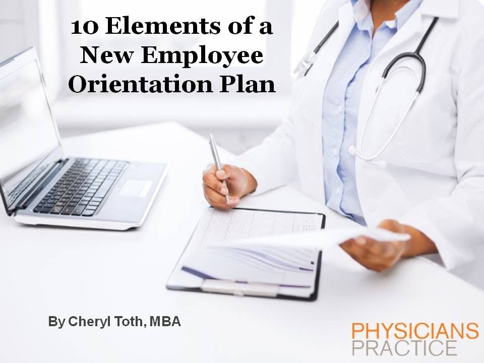 Ten Elements of a New Employee Orientation Plan