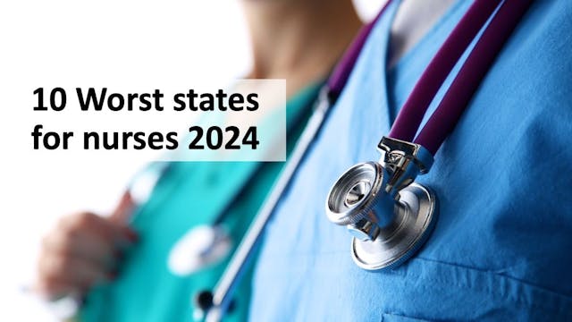 10 Worst states for nurses 2024 | © lenetsnikolai - stock.adobe.com