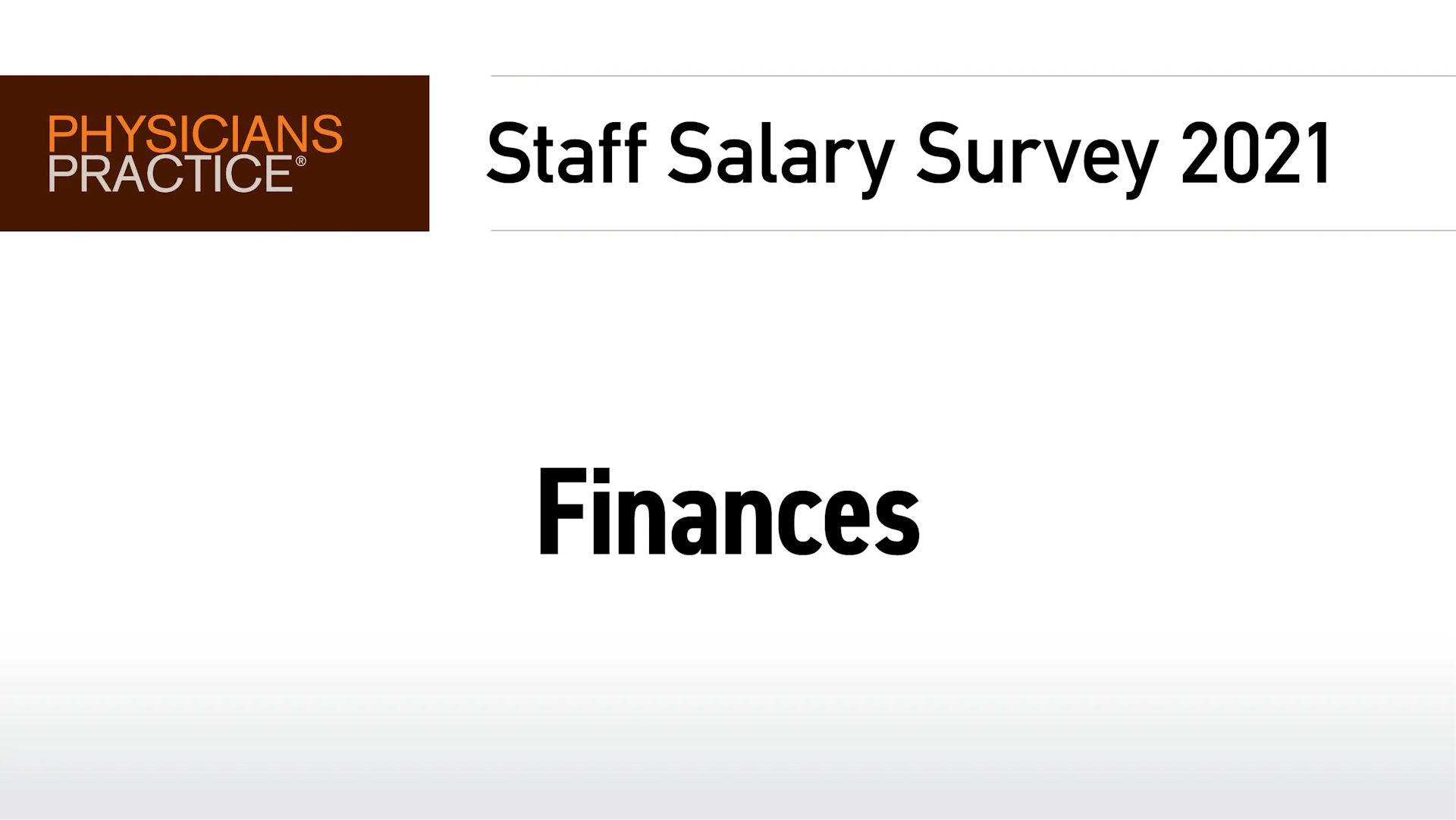Staff Salary Survey 2021: Finances