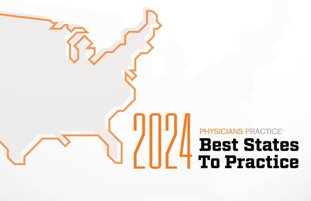 2024 Physicians Practice best states to practice